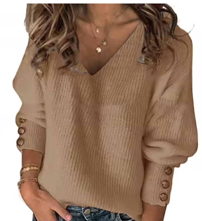 Maglione da donna scollo V