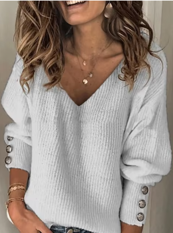 Maglione da donna scollo V