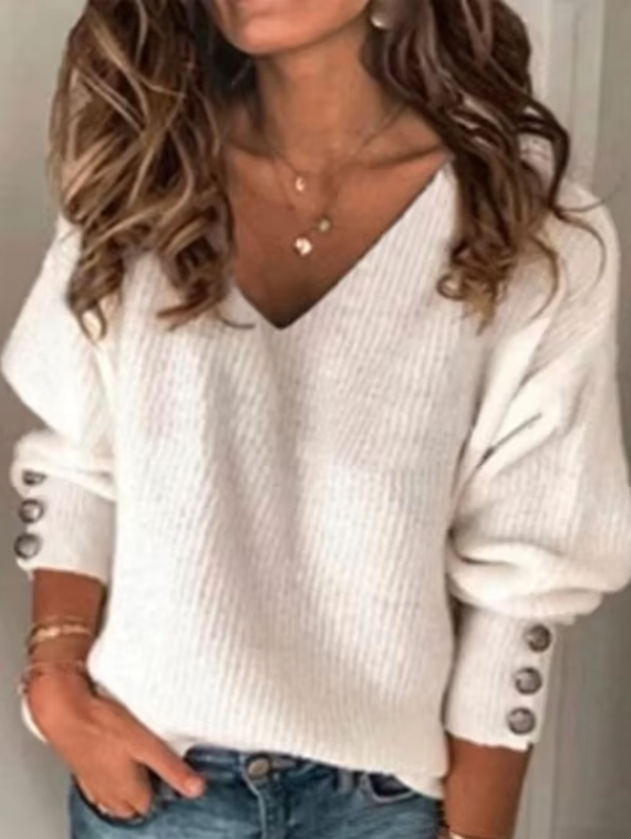 Maglione da donna scollo V