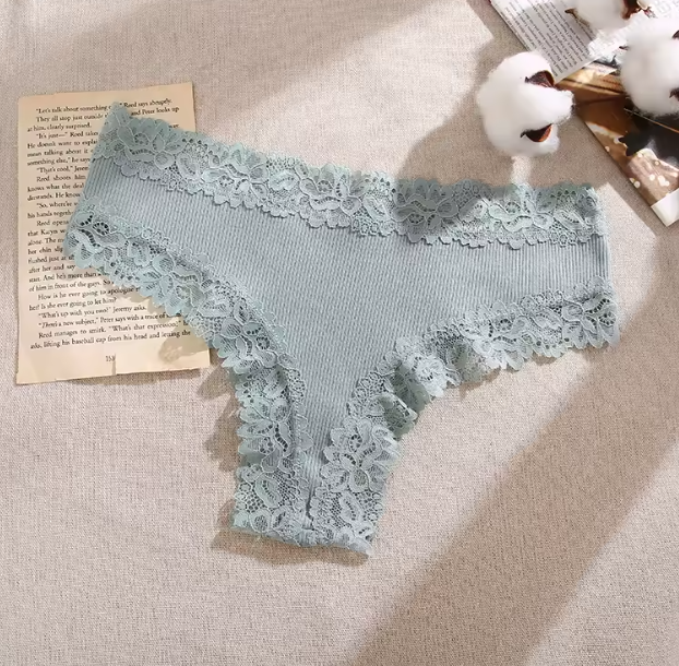 Slip brasiliana cotone e pizzo