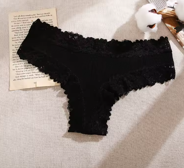 Slip brasiliana cotone e pizzo