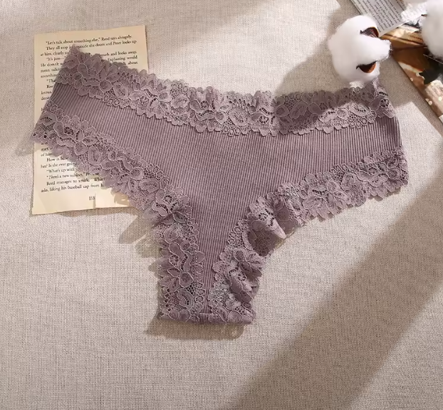 Slip brasiliana cotone e pizzo