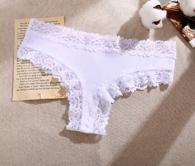 Slip brasiliana cotone e pizzo